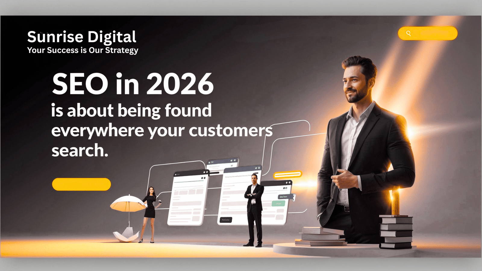 SEO in 2026 is about being found everywhere your customers search — and Sunrise Digital helps you get there!!