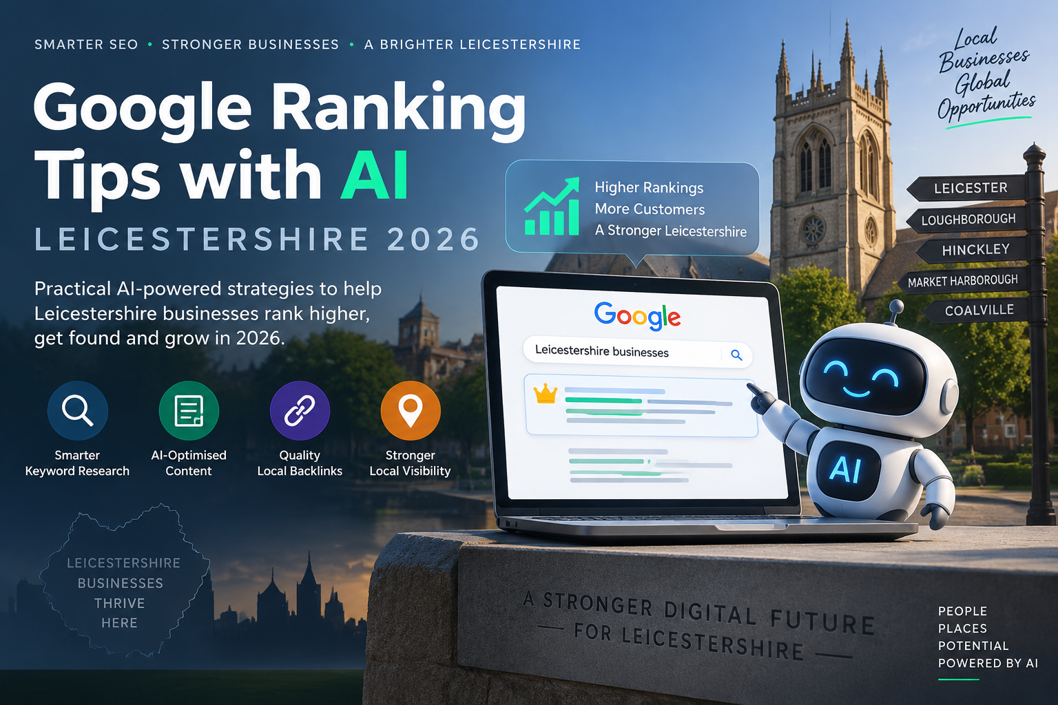 Google Ranking Tips with AI leicestershire 2026